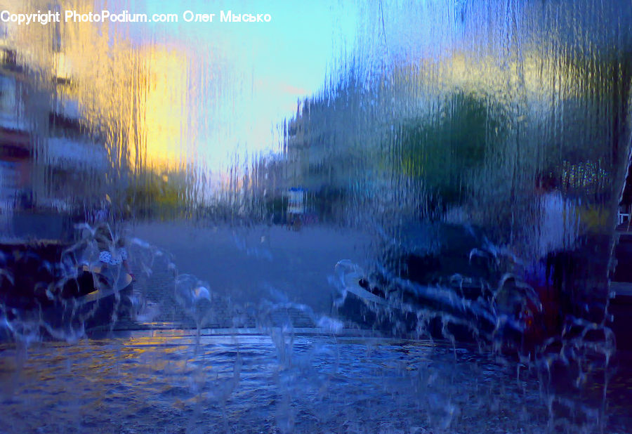 Cobblestone, Pavement, Walkway, Dawn, Dusk, Sky, Sunrise
