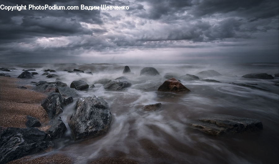 Outdoors, Sea, Sea Waves, Water, Storm, Weather, Coast
