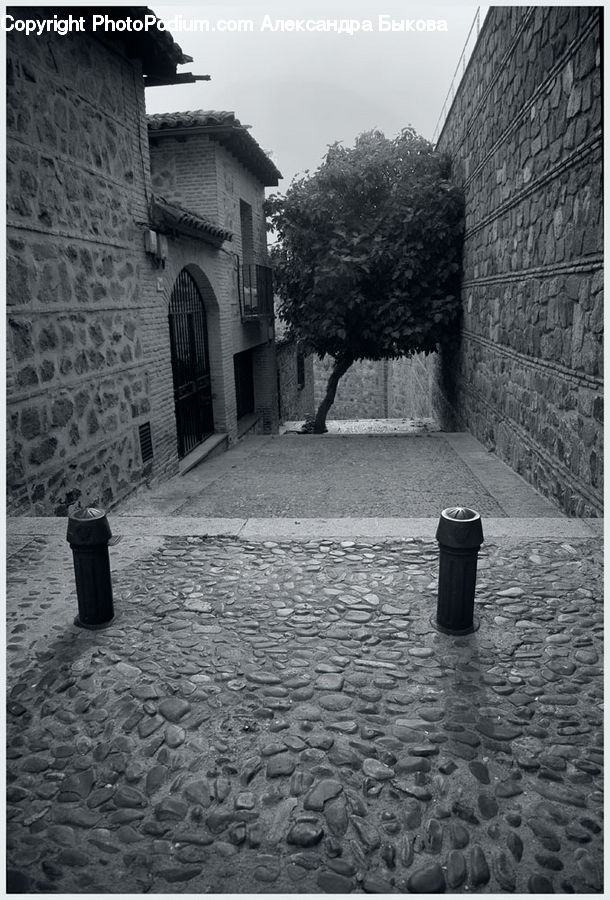 Alley, Alleyway, Road, Street, Town, Architecture, Castle