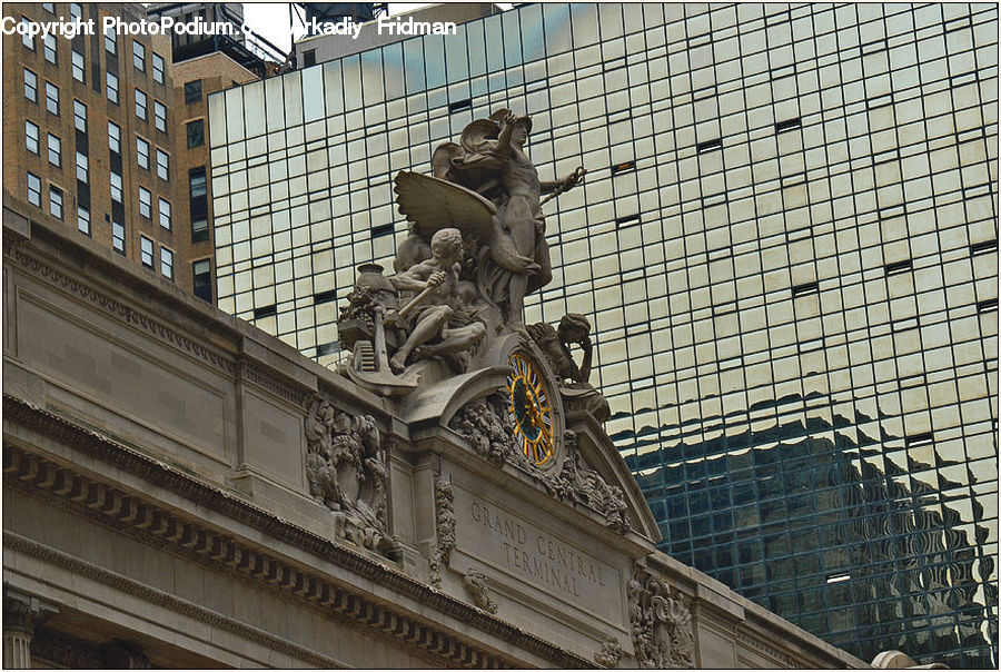 Art, Gargoyle, Statue, Sculpture, Building, City, High Rise