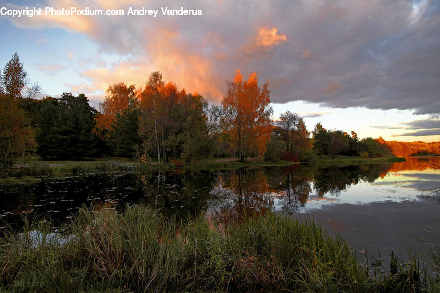 Lake, Outdoors, Water, Dawn, Dusk, Sky, Sunrise