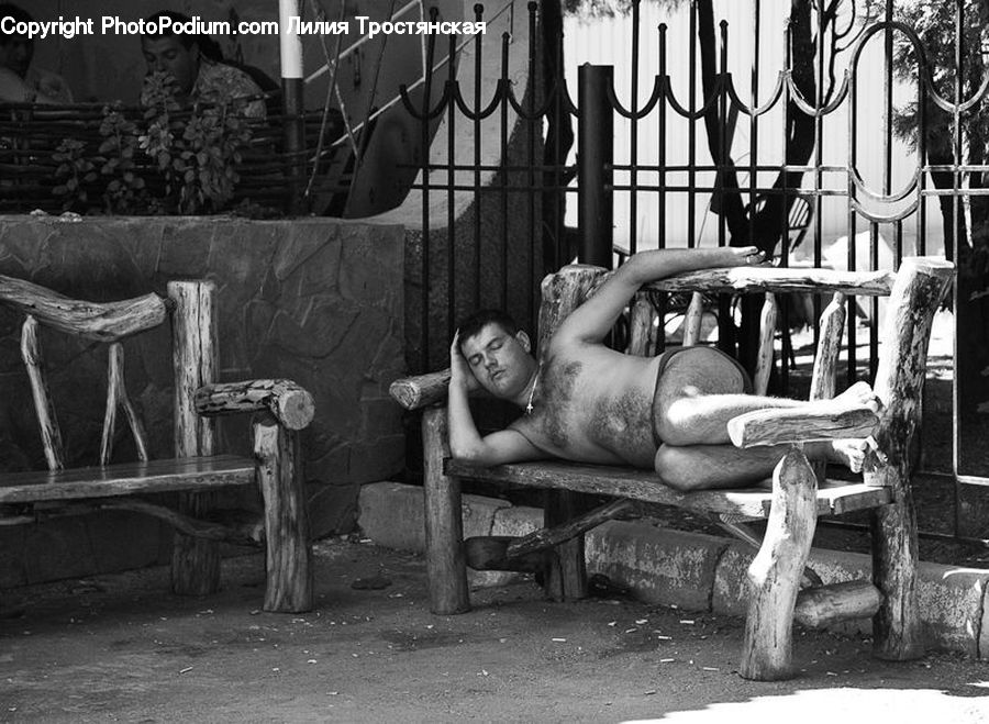 People, Person, Human, Chair, Furniture, Bench, Man