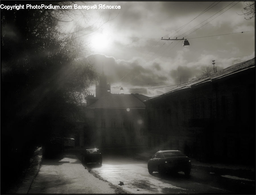 Automobile, Car, Vehicle, Flare, Light, Sunlight, Road