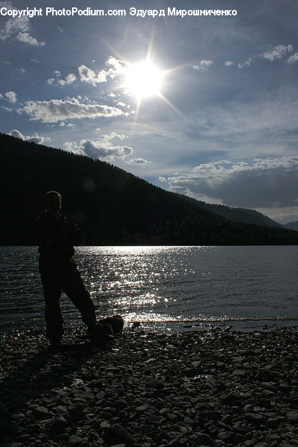 Flare, Light, Sunlight, Leisure Activities, Silhouette, Coast, Outdoors