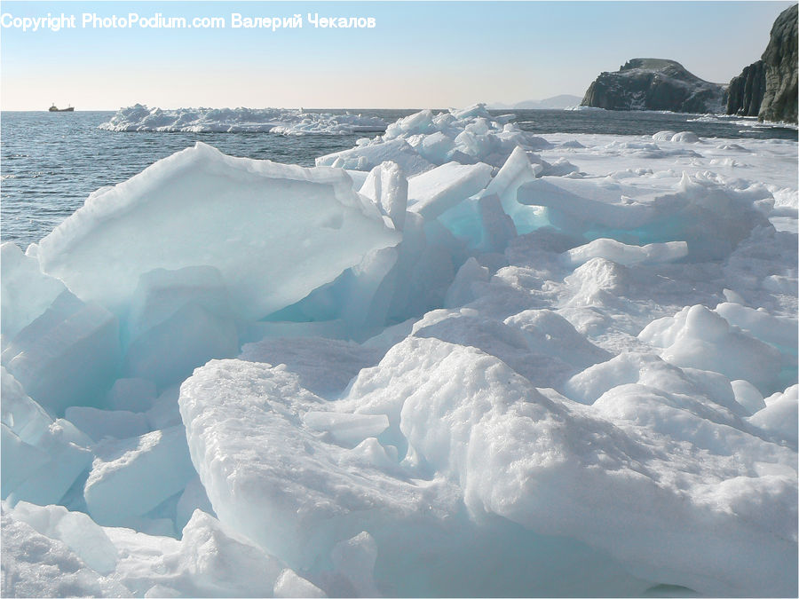 Arctic, Glacier, Ice, Mountain, Outdoors, Snow, Lagoon