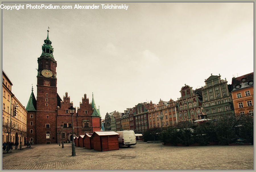 Architecture, Bell Tower, Clock Tower, Tower, Downtown, Neighborhood, Town