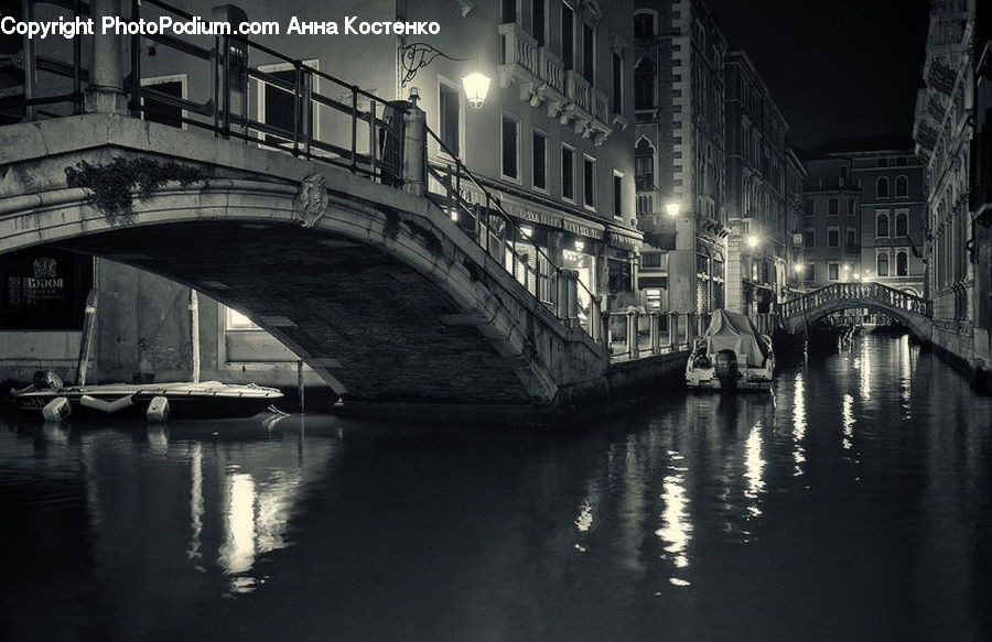 Canal, Outdoors, River, Water, City, Downtown, Boat