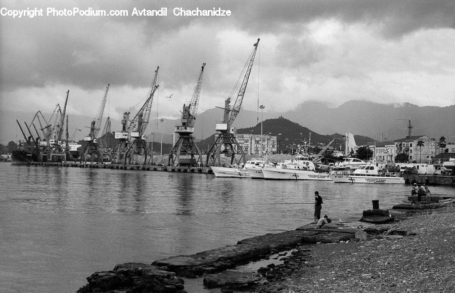 Barge, Boat, Dredger, Vessel, Waterfront, Harbor, Port