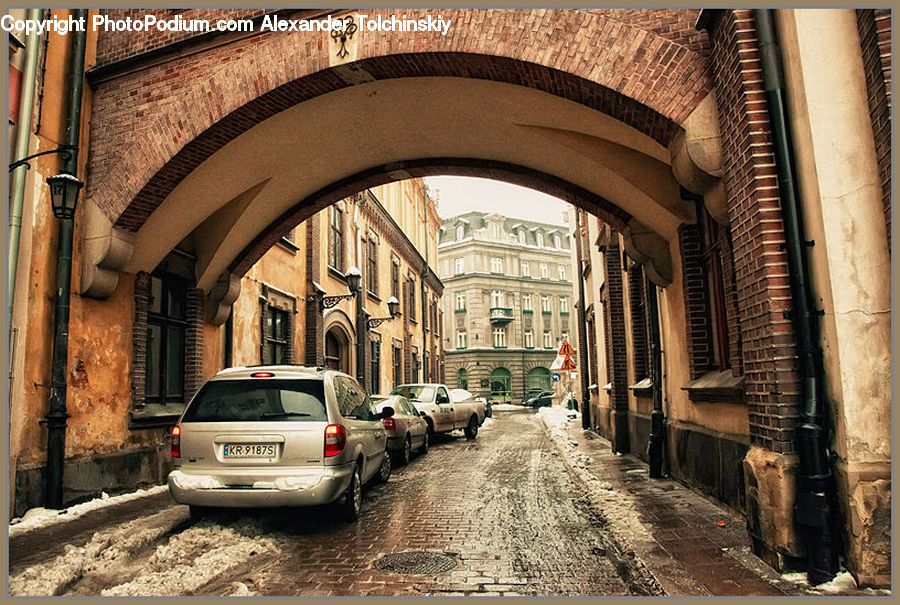Automobile, Car, Vehicle, Alley, Alleyway, Road, Street