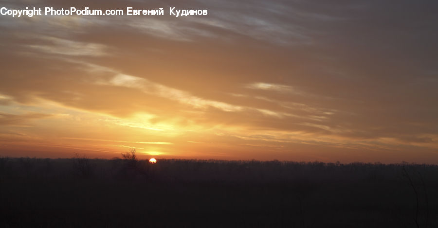 Dawn, Dusk, Red Sky, Sky, Sunrise, Sunset, Outdoors