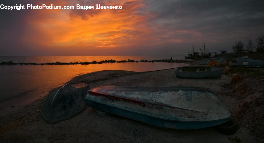Boat, Dinghy, Watercraft, Rowboat, Vessel, Dusk, Outdoors