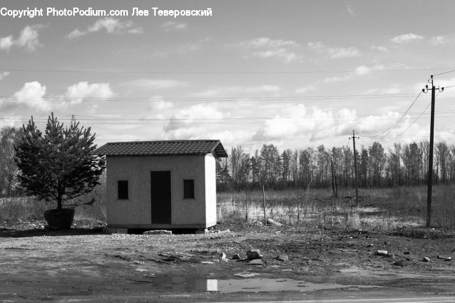 Pole, Cabin, Hut, Rural, Shack, Shelter, Countryside