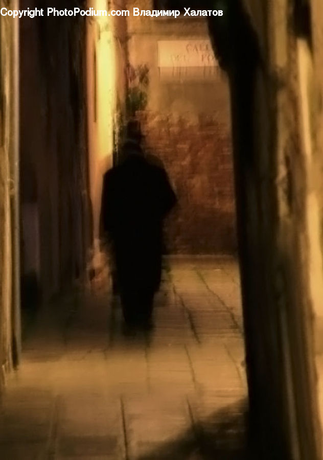 Alley, Alleyway, Road, Street, Town, Silhouette, Corridor
