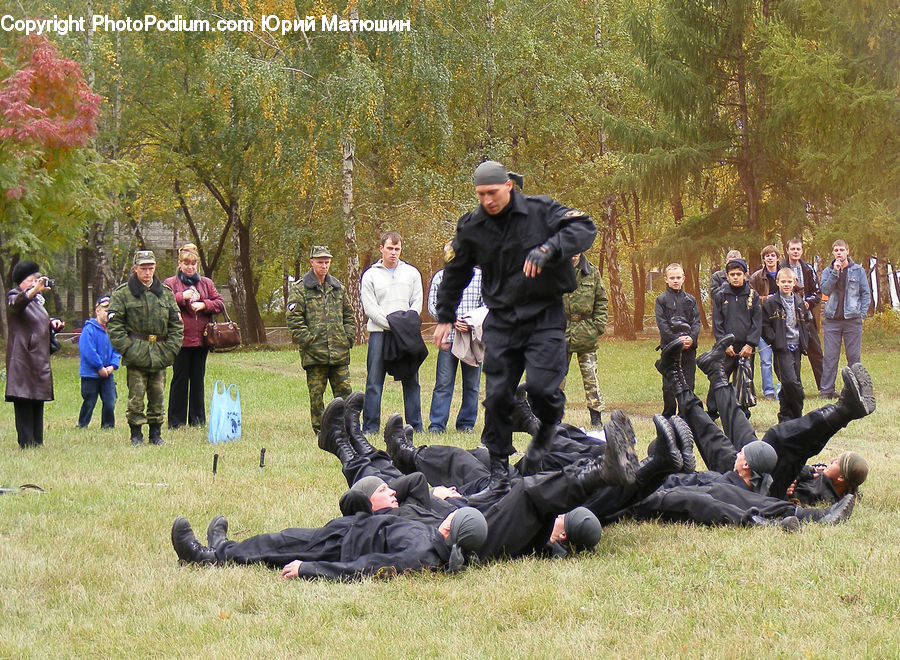 People, Person, Human, Paintball, Team, Outdoors, Park