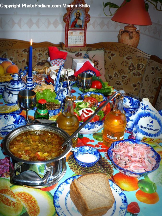 Buffet, Cafeteria, Food, Meal, Bowl, Lamp, Lampshade