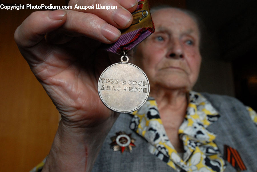 People, Person, Human, Gold, Gold Medal, Trophy, Coin