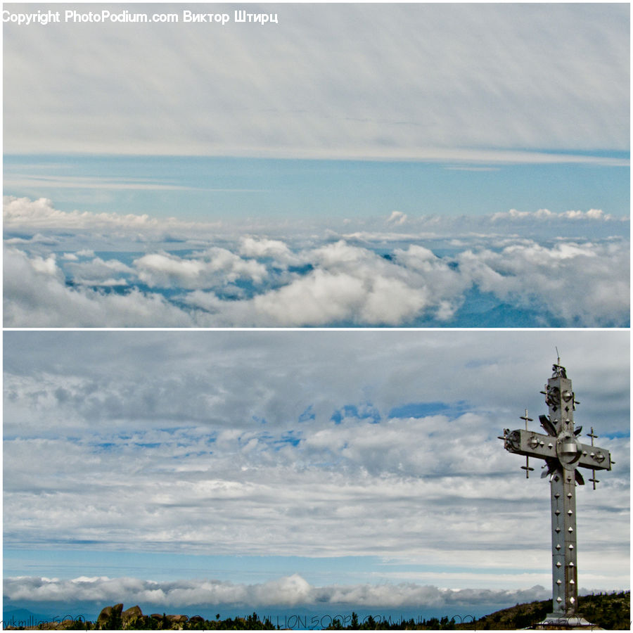 Aircraft, Airplane, Warplane, Flying, Cloud, Cumulus, Sky