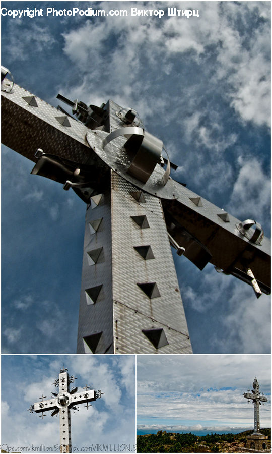 Flying, Aircraft, Airplane, Warplane, Bomber, Architecture, Bell Tower