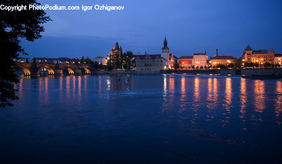 Architecture, Castle, Mansion, Palace, Canal, Outdoors, River
