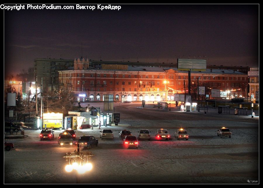 City, Downtown, Metropolis, Urban, Architecture, Convention Center, Traffic Jam