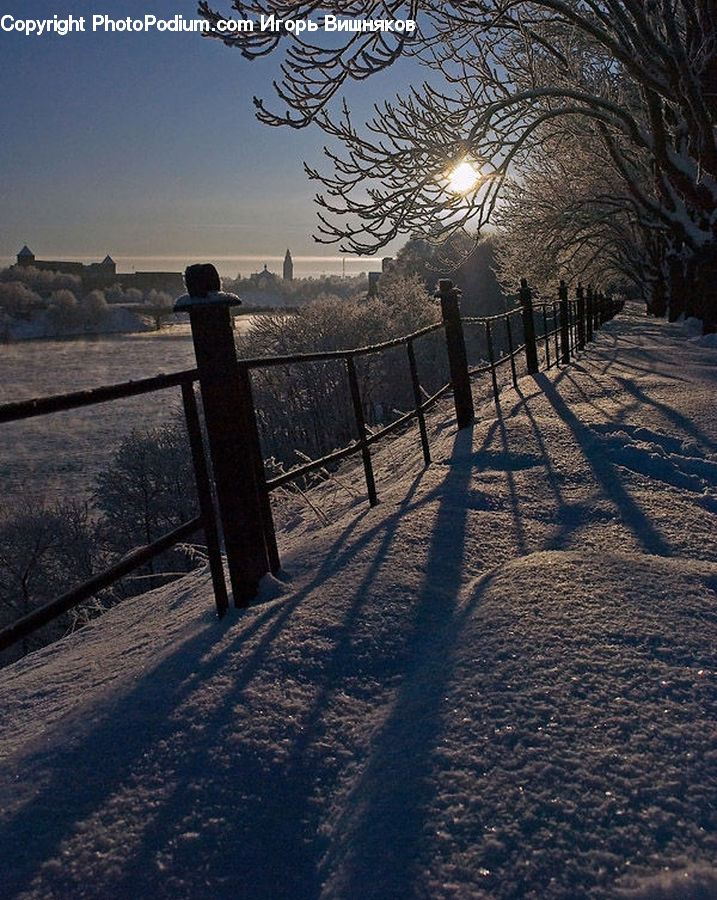 Fence, Boardwalk, Deck, Path, Sidewalk, Walkway, Landscape