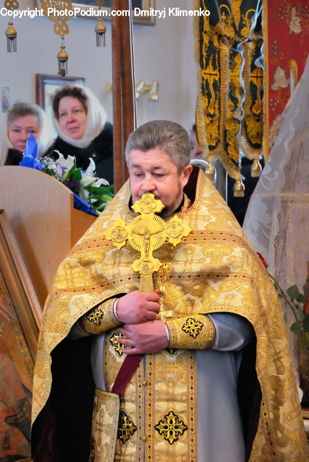People, Person, Human, Plant, Potted Plant, Bishop, Pope