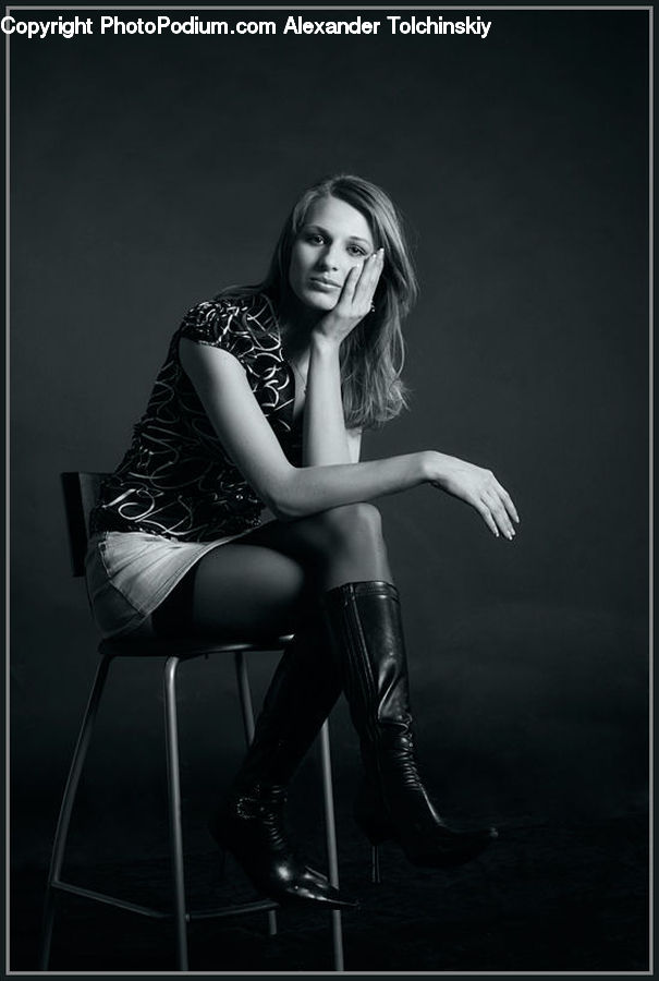 People, Person, Human, Blonde, Female, Woman, Chair