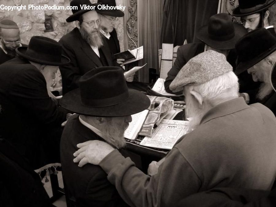 People, Person, Human, Reading, Asleep, Hat