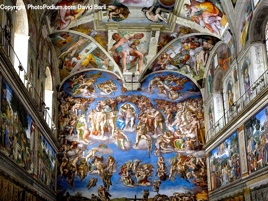 Art, Painting, Altar, Apse, Architecture, Dome, Church