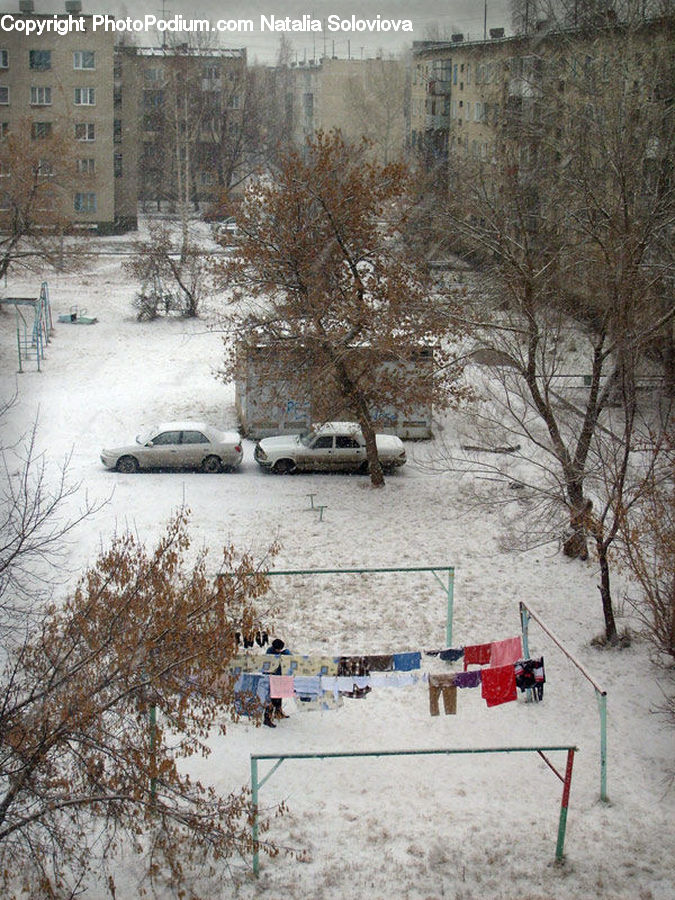 Playground, Swing, Park Bench, Landscape, Nature, Scenery