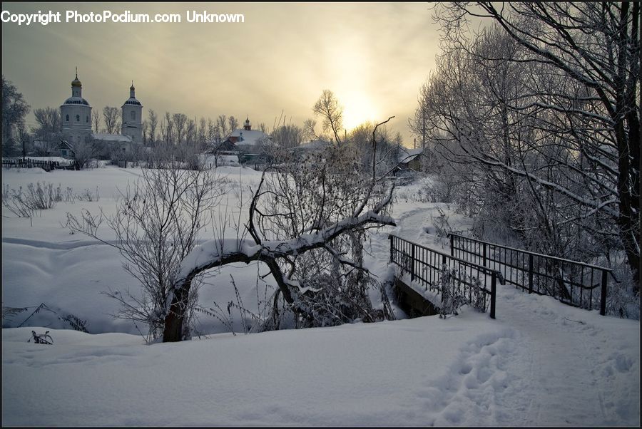 Ice, Outdoors, Snow, Architecture, Church, Worship, Cathedral
