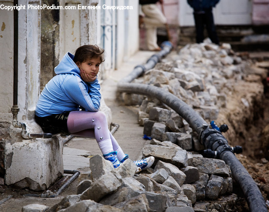 People, Person, Human, Rubble, Female, Girl, Woman