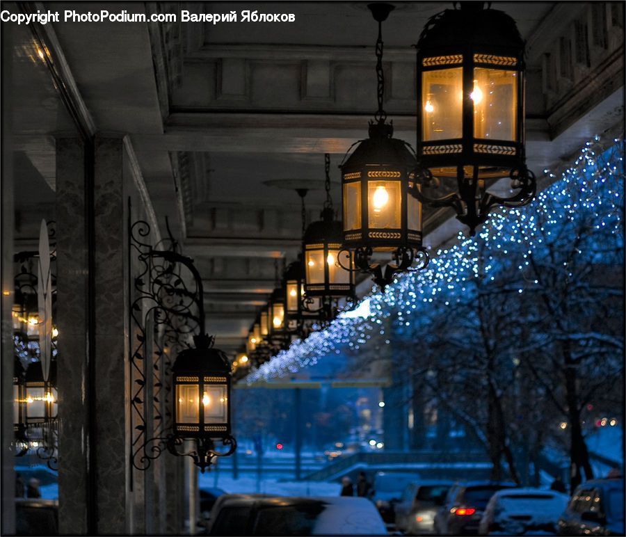 Lantern, Lighting, Building, City, High Rise, Downtown, Urban