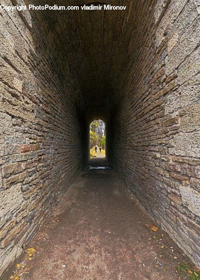Tunnel, Arch, Vault Ceiling, Alley, Alleyway, Road, Street