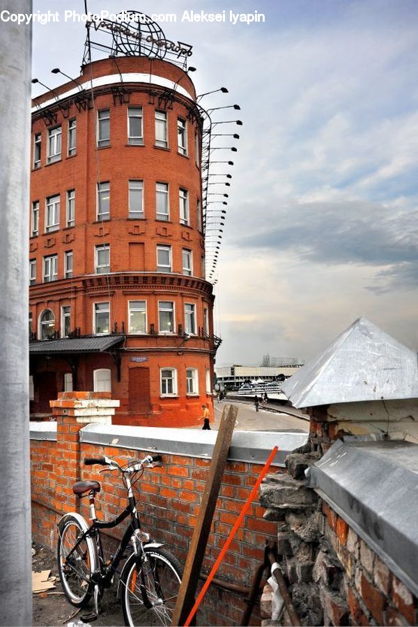 Bicycle, Bike, Vehicle, Rubble, Brick, Architecture, Building