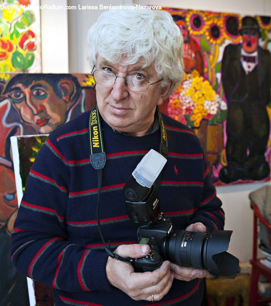 People, Person, Human, Camera, Electronics, Art, Clown