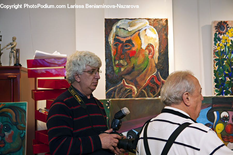 People, Person, Human, Art, Modern Art, Senior Citizen, Dining Room