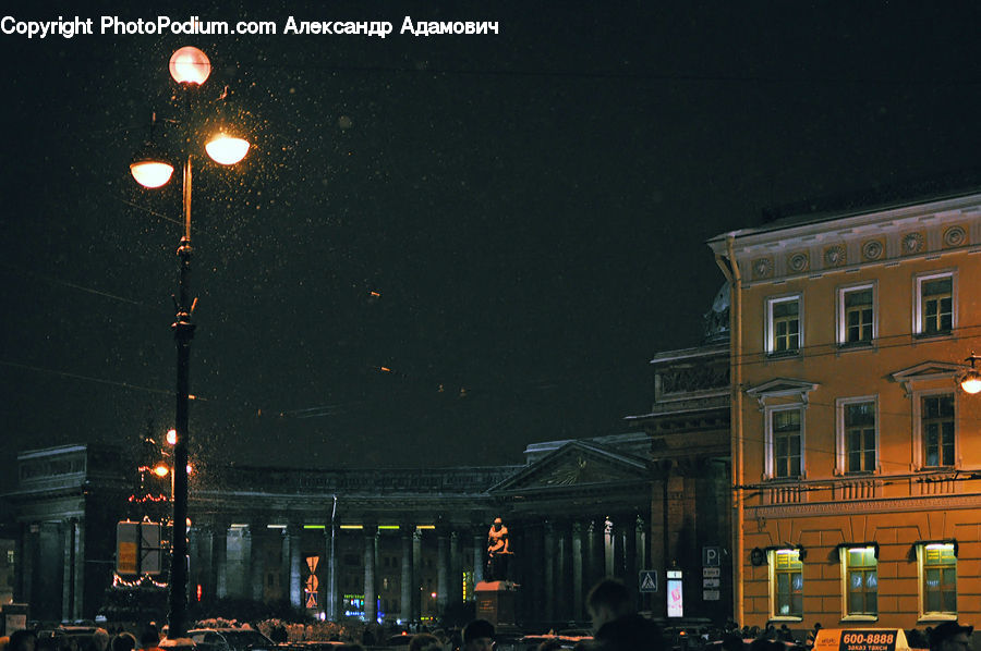 Lamp Post, Pole, Stage, City, Downtown, Metropolis, Urban