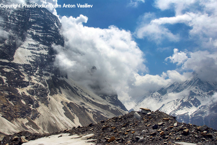 Arctic, Glacier, Ice, Mountain, Outdoors, Snow, Mountain Range