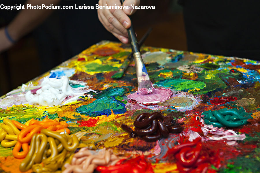Paint Container, Palette, Art, Birthday Cake, Cake, Dessert, Food