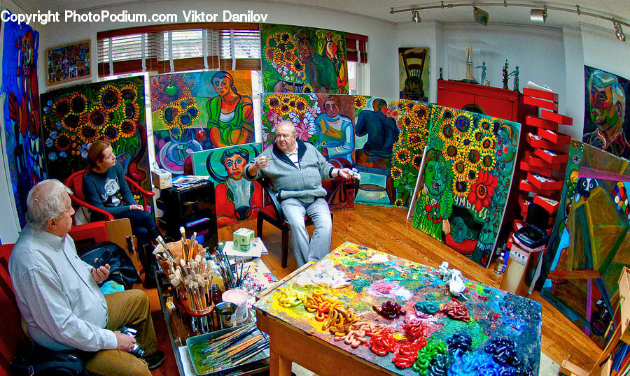 People, Person, Human, Art, Painting, Bazaar, Market