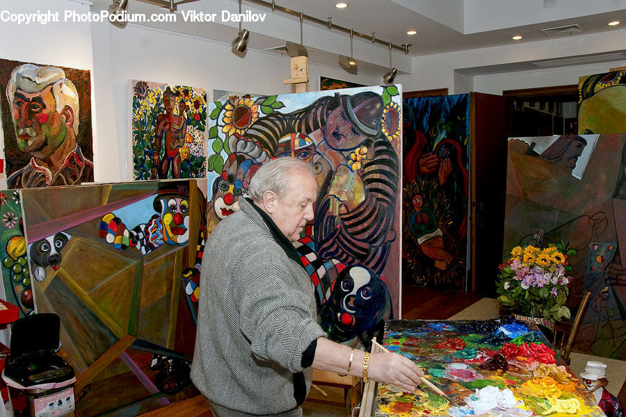 People, Person, Human, Art, Painting, Canvas, Candy