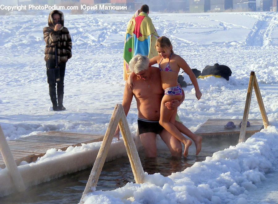 Human, People, Person, Bikini, Maillot, Swimwear, Ice