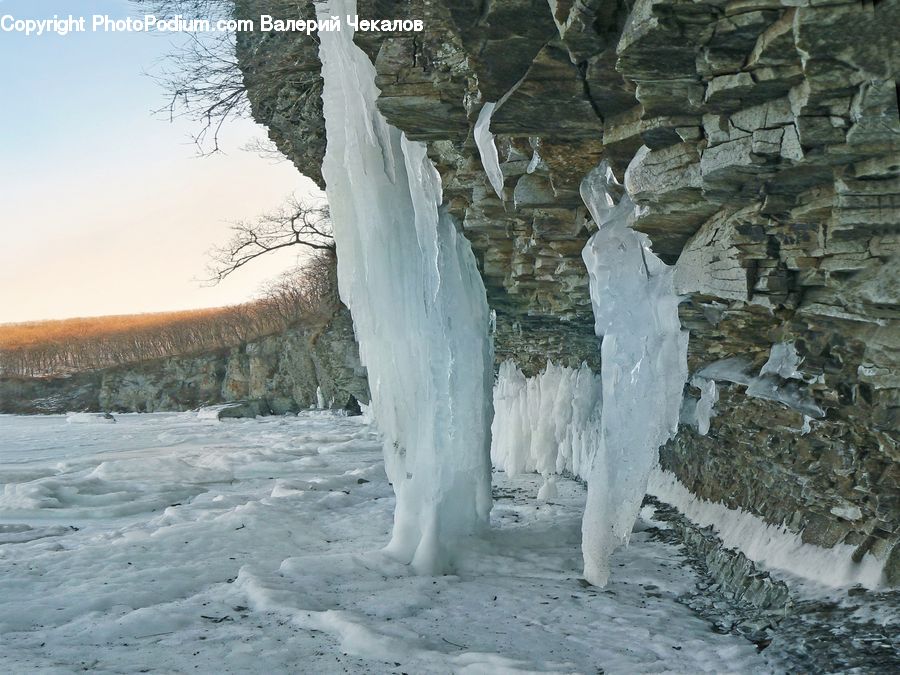 Ice, Outdoors, Snow, Icicle, Winter, Rock, Arctic