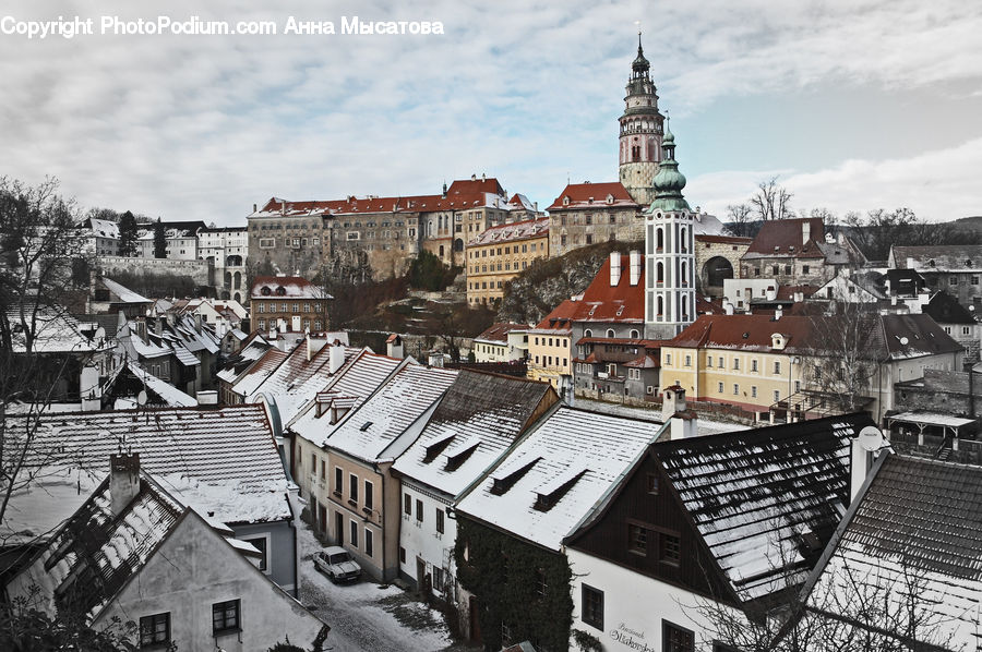 Building, Downtown, Town, City, Architecture, Bell Tower, Clock Tower