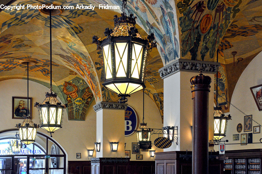 Light Fixture, Cafe, Cafeteria, Food Court, Dining Room, Indoors, Room