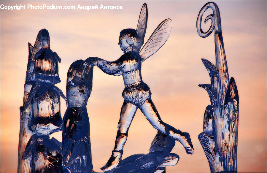 Figurine, Paper, Art, Sculpture, Statue, Flyer, Poster