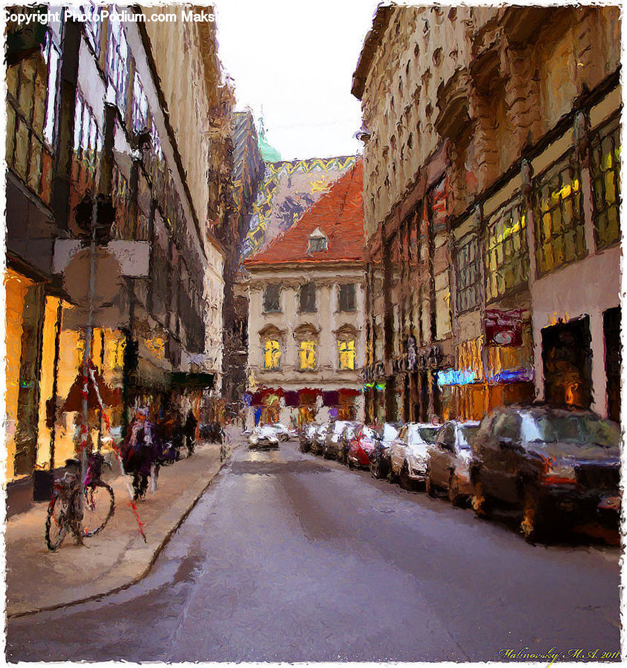 Road, Street, Town, Building, Downtown, City, Metropolis