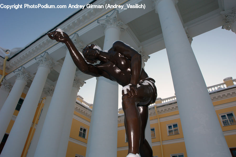 People, Person, Human, Art, Sculpture, Statue, Awning