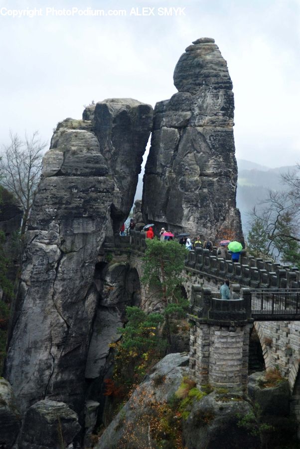 Cliff, Outdoors, Arch, Rock, Ruins, Architecture, Housing